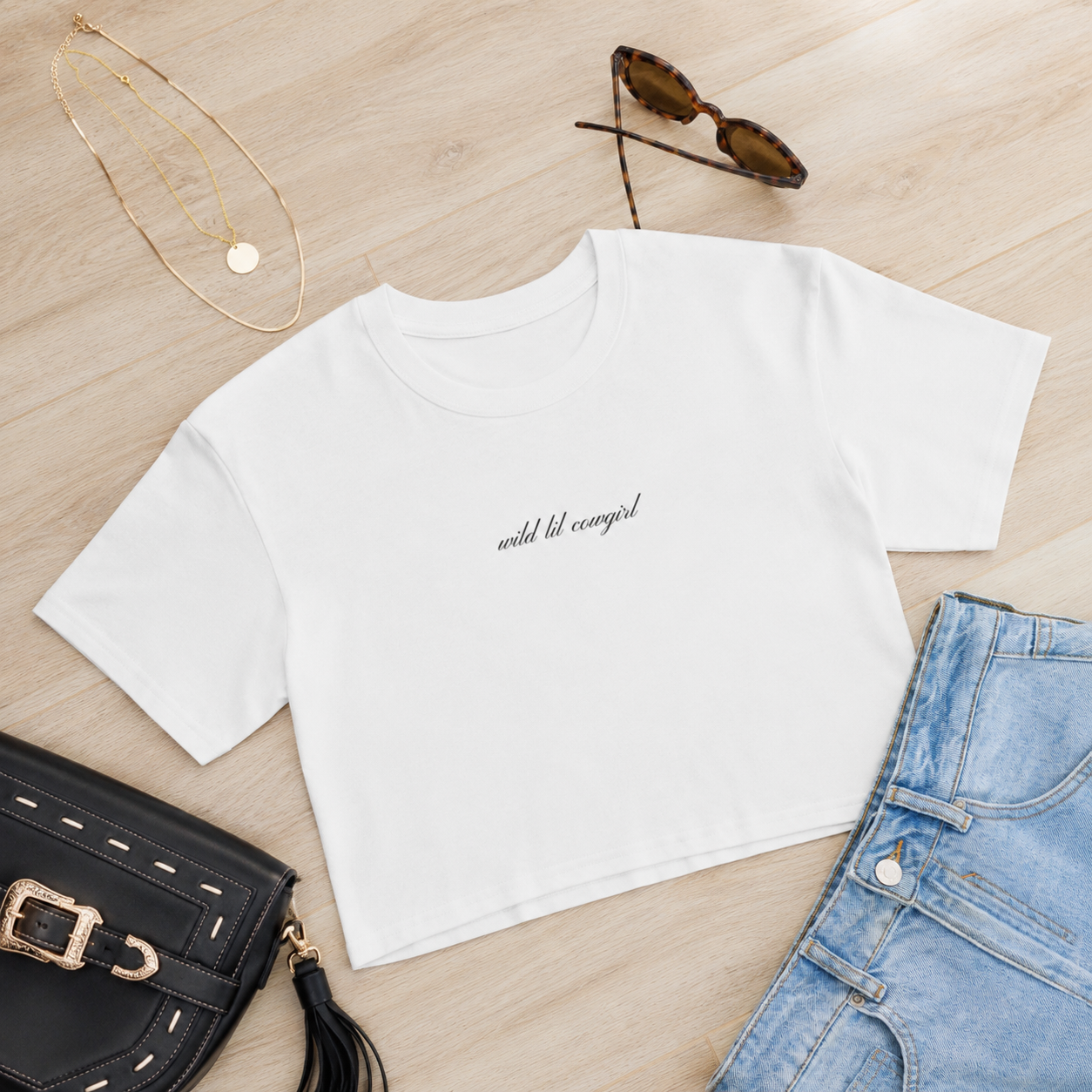 wild lil cowgirl crop top
