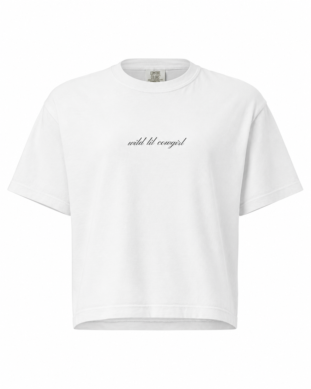 wild lil cowgirl heavyweight boxy tee