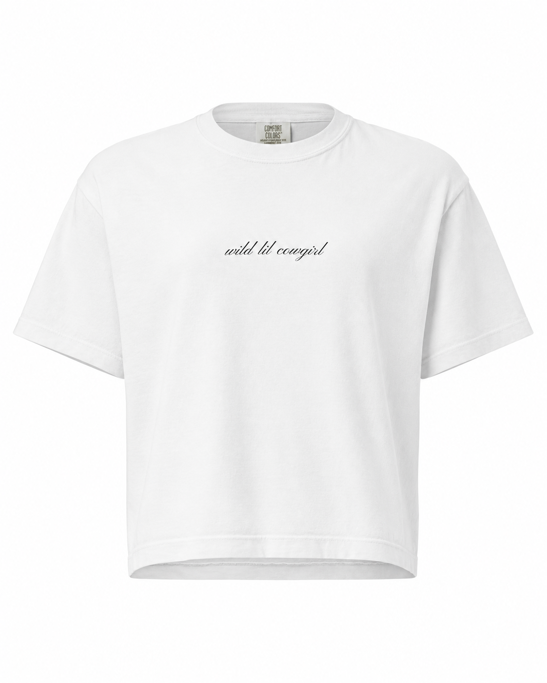wild lil cowgirl heavyweight boxy tee
