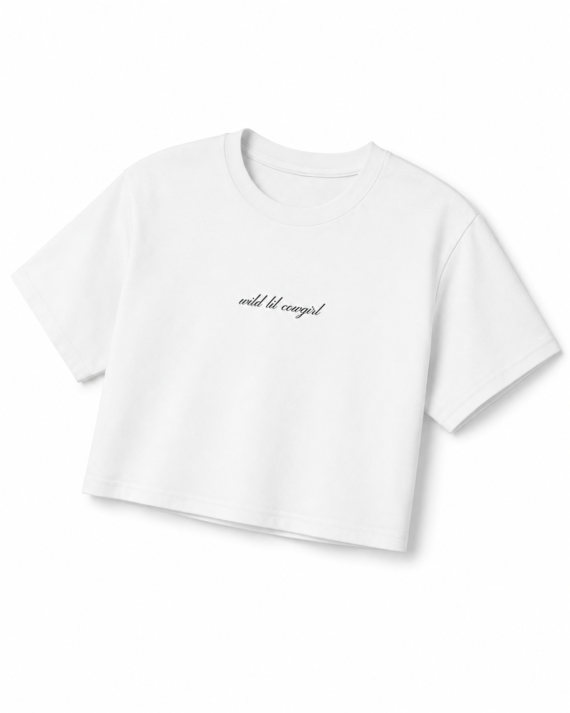 wild lil cowgirl crop top