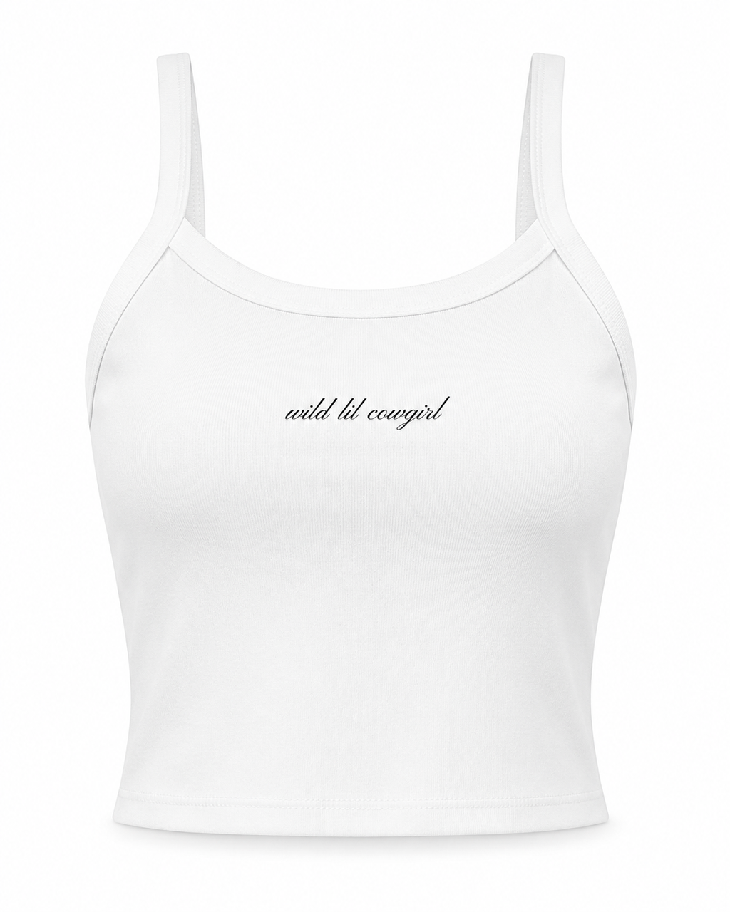 wild lil cowgirl rib tank top