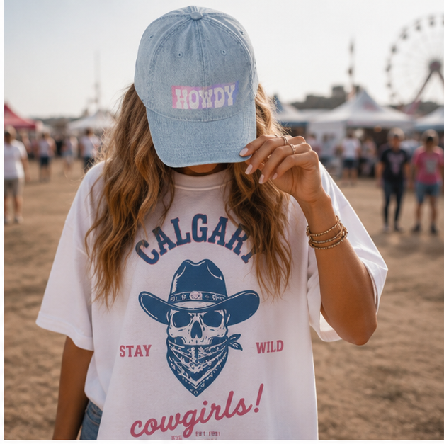 howdy denim hat