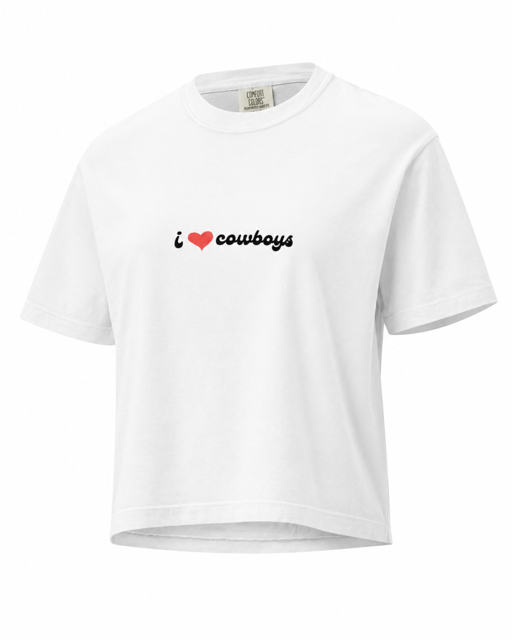 i ❤️ cowboys heavyweight boxy tee
